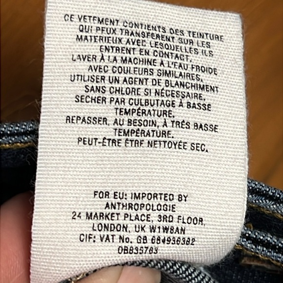 Pilcro And The Letterpress Womens Pleated High Waist Relaxed Whiskered Jeans 30 - Picture 10 of 10